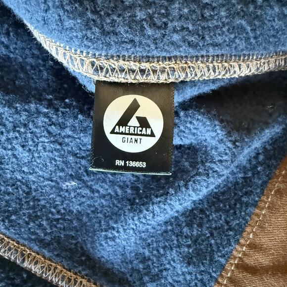 American Giant Women’s Trucker Jacket Size Small Blue Full Zip Cotton - Picture 10 of 10